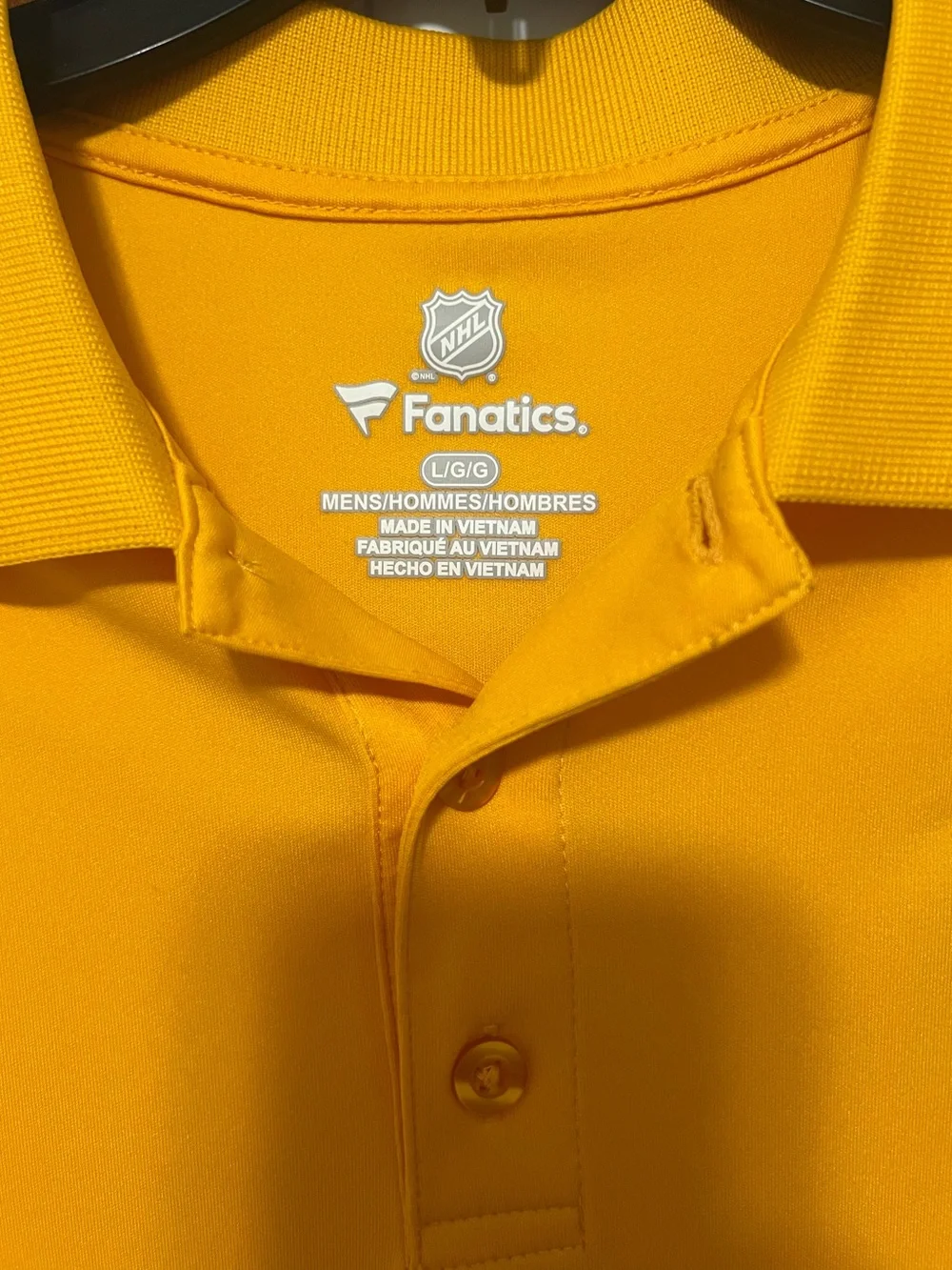Men’s Yellow Fanatics St. Louis Blues Polo